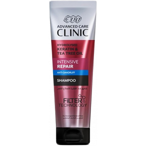 EVA ADVANCED CARE CLINIC HYDROLYSED KERATIN & TEA TREE OIL INTENSIVE REPAIR ANTI-DANDRUFF SHAMPOO 230 ML